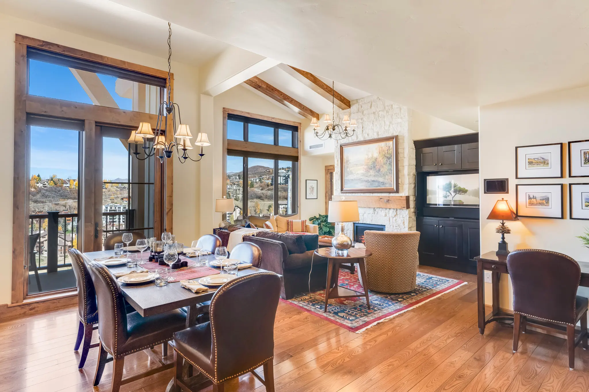 Den and dining area of an Edgemont rental